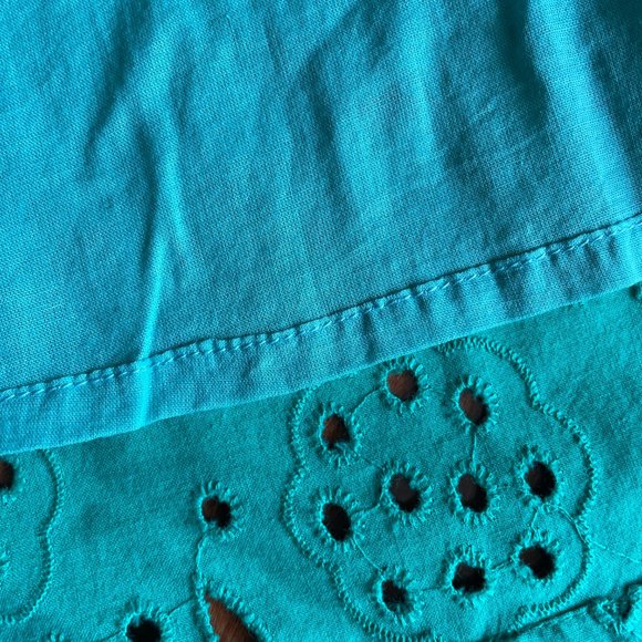 Boden Green Eyelet A-line skirt, NWT - Picture 8 of 8